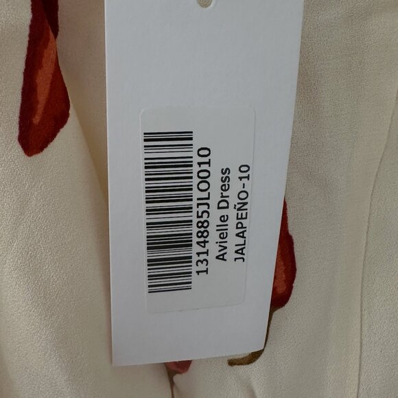 NWT Reformation Avielle Chili Pepper Print Mini Dress | Halter Neck | Size 10 - Picture 3 of 5